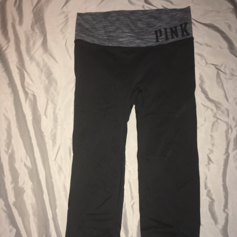 Pink Cropped Leggings